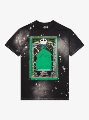 The Nightmare Before Christmas Oogie Boogie Tarot Card Splatter Boyfriend Fit Girls T-Shirt