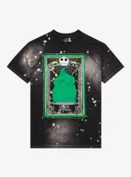 The Nightmare Before Christmas Oogie Boogie Tarot Card Splatter Boyfriend Fit Girls T-Shirt