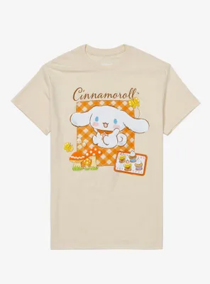 Cinnamoroll Forest Picnic Boyfriend Fit Girls T-Shirt