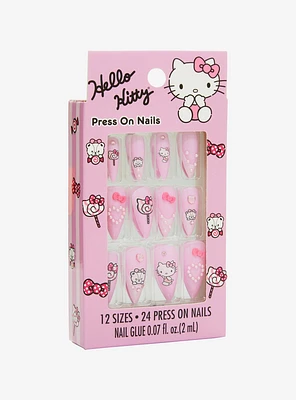 Hello Kitty Snacks Faux Nail Set