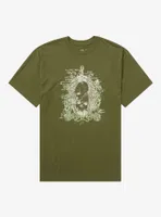 Skulls Libertude & Fortitude Green Boyfriend Fit Girls T-Shirt