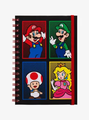 Super Mario Bros. Character Grid Hardcover Journal