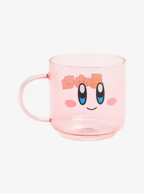 Nintendo Kirby Face Glass Mug