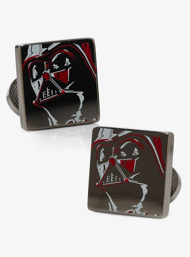 Star Wars Vader Painted Gunmetal Cufflinks