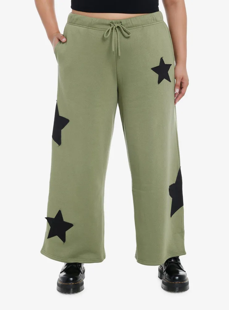 Social Collision Star Patch Girls Lounge Pants Plus