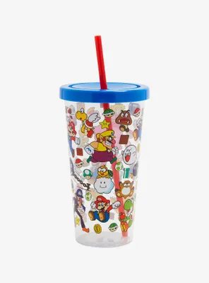 Nintendo Super Mario Bros. Characters Allover Print Carnival Cup