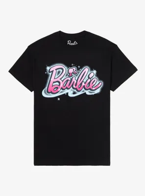 Barbie Airbrush Logo Boyfriend Fit Girls T-Shirt