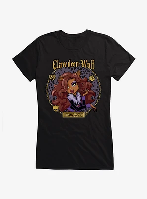 Monster High Clawdeen Wolf Circle Portrait Girls T-Shirt