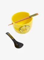 Pokémon Pikachu Ramen Bowl with Chopsticks and Spoon
