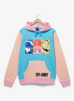 Spy x Family Panel Portrait Color Blocked Hoodie - BoxLunch Exclusive