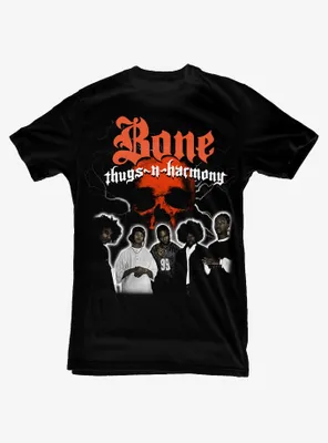 Bone Thugs-N-Harmony Group Skull T-Shirt