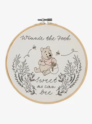 Disney Winnie the Pooh Pooh Bear Portrait Cross Stitch Art