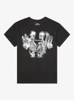 Social Collision® Embracing Skeleton Fairies T-Shirt