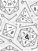 Dungeons & Dragons Peel & Stick Wallpaper White