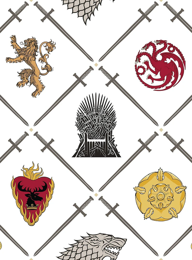 Game of Thrones House Sigils Peel & Stick Wallpaper