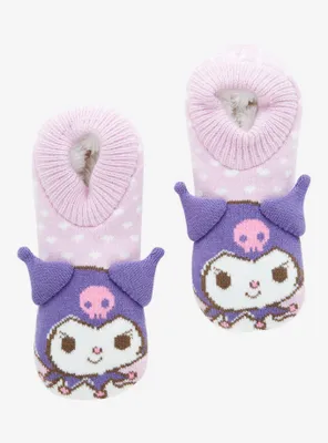 Sanrio Kuromi Hearts Slipper Socks - BoxLunch Exclusive