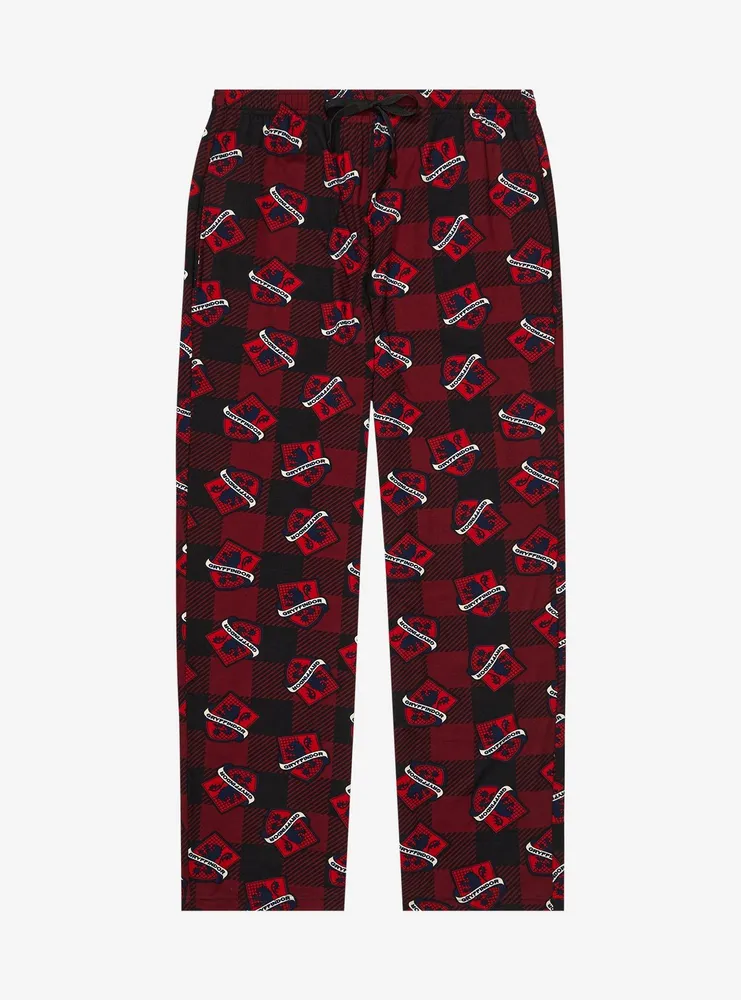Harry Potter Plaid Gryffindor Allover Print Sleep Pants - BoxLunch Exclusive