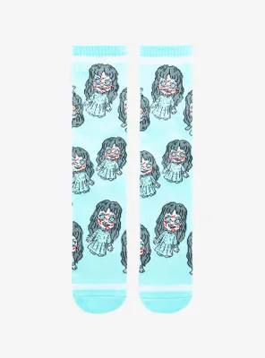 The Exorcist Regan Allover Print Crew Socks - BoxLunch Exclusive