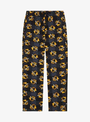 Harry Potter Plaid Hufflepuff Allover Print Sleep Pants - BoxLunch Exclusive
