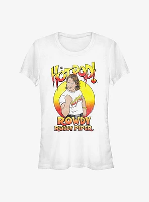 WWE Hot Rod! Rowdy Roddy Piper Retro Girls T-Shirt