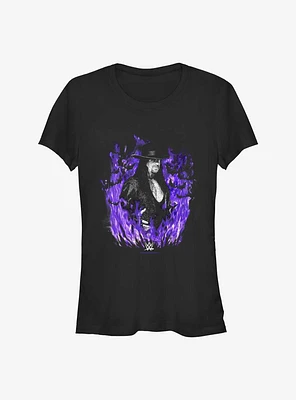 WWE The Undertaker Purple FlamesGirls T-Shirt