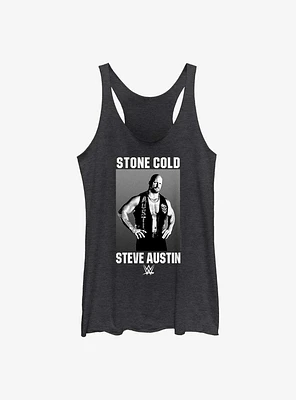 WWE Stone Cold Steve Austin Black & White Photo Girls Tank