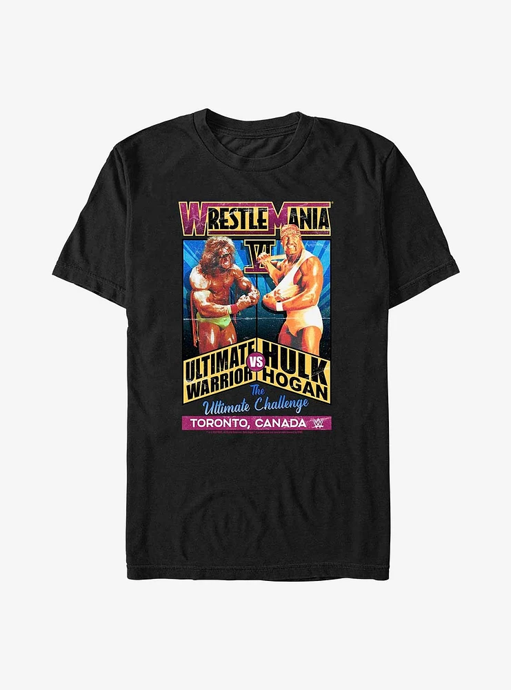 WWE WrestleMania 6 The Ultimate Challenge Warrior Vs. Hulk Hogan T-Shirt