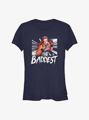 WWE Ronda Rousey The Baddest Comic Book Style Girls T-Shirt