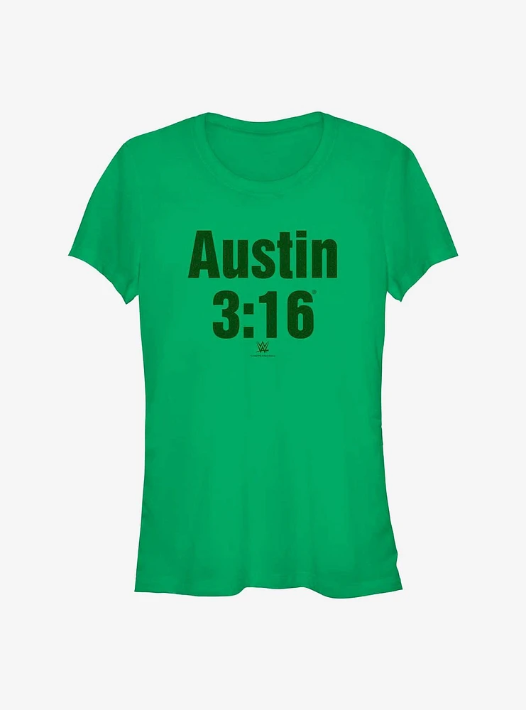 WWE Stone Cold Steve Austin 3:16 Green Era Girls T-Shirt