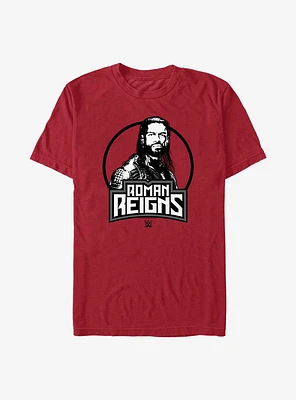 WWE Roman Reigns Circle Icon Portrait T-Shirt