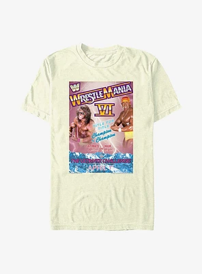 WWE WrestleMania VI Ultimate Warrior vs Hulk Hogan Poster T-Shirt