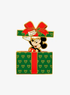 Loungefly Disney Mickey Mouse Present Sliding Enamel Pin - BoxLunch Exclusive