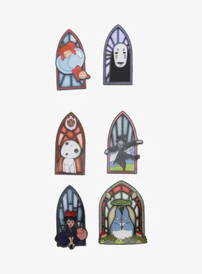 Loungefly Studio Ghibli Stained Glass Portrait Blind Box Enamel Pin - BoxLunch Exclusive
