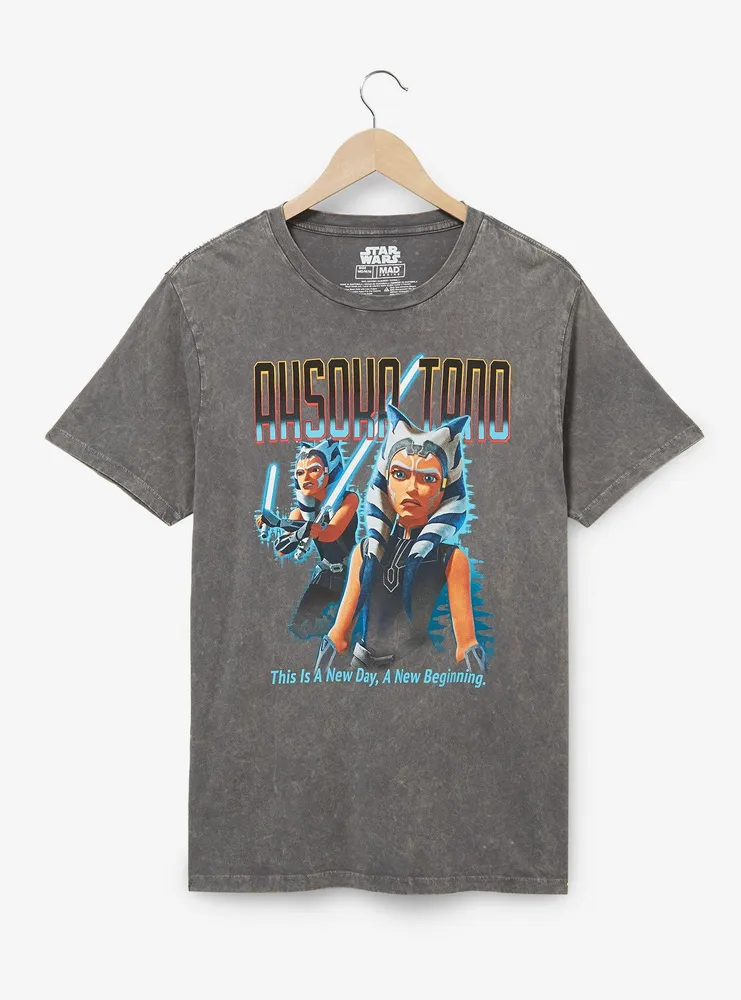 Star Wars Ahsoka Tano Retro Multi-Portrait Women's T-Shirt - BoxLunch Exclusive