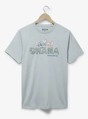 Disney Lilo & Stitch: The Series Angel Stitch Ohana Floral Women's T-Shirt - BoxLunch Exclusive