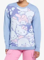 Hello Kitty And Friends Jumbo Pastel Girls Knit Sweater