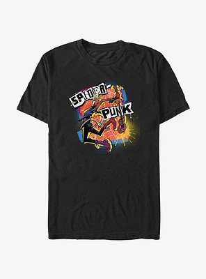 Marvel Spider-Man: Across The Spiderverse Rock On Spider-Punk T-Shirt