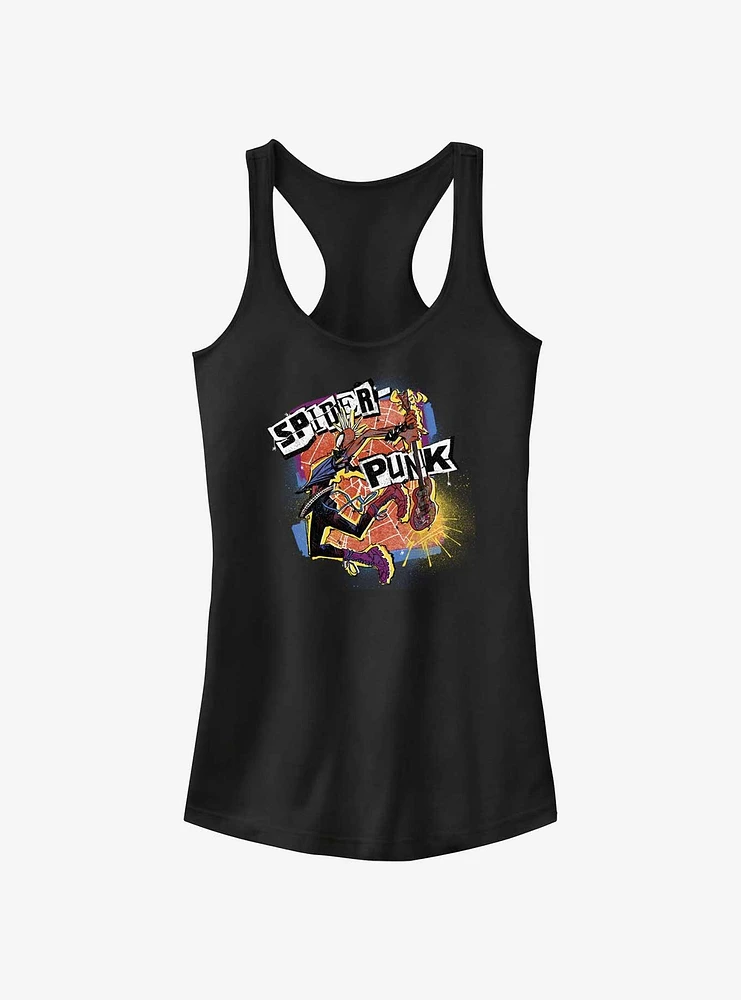 Marvel Spider-Man: Across The Spiderverse Rock On Spider-Punk Girls Tank