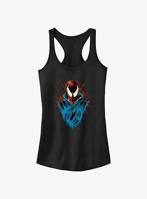 Marvel Spider-Man: Across The Spiderverse Scarlet Spider Head Girls Tank