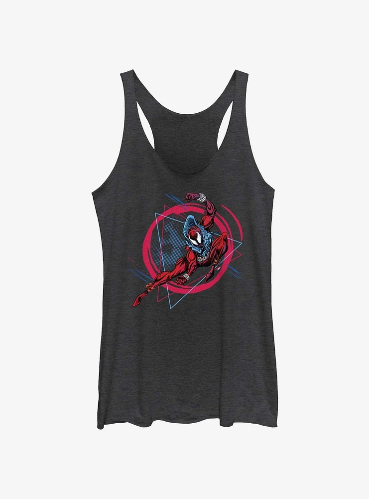 Marvel Spider-Man: Across The Spiderverse Scarlet Spider Badge Girls Tank