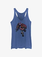 Marvel Spider-Man: Across The Spiderverse Cyborg Spider-Woman Pose Girls Tank