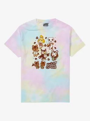 Animal Crossing: New Horizons NPCs Rainbow Tie-Dye Boyfriend Fit Girls T-Shirt