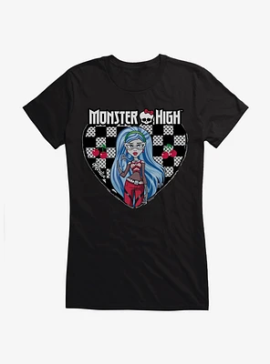 Monster High Ghoulia Yelps Checkerboard Heart Girls T-Shirt
