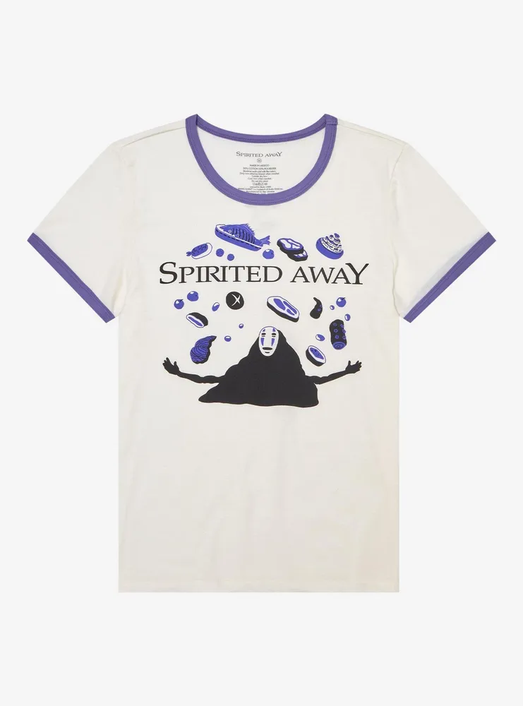 Studio Ghibli Spirited Away No-Face Girls Ringer T-Shirt