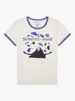 Studio Ghibli Spirited Away No-Face Girls Ringer T-Shirt