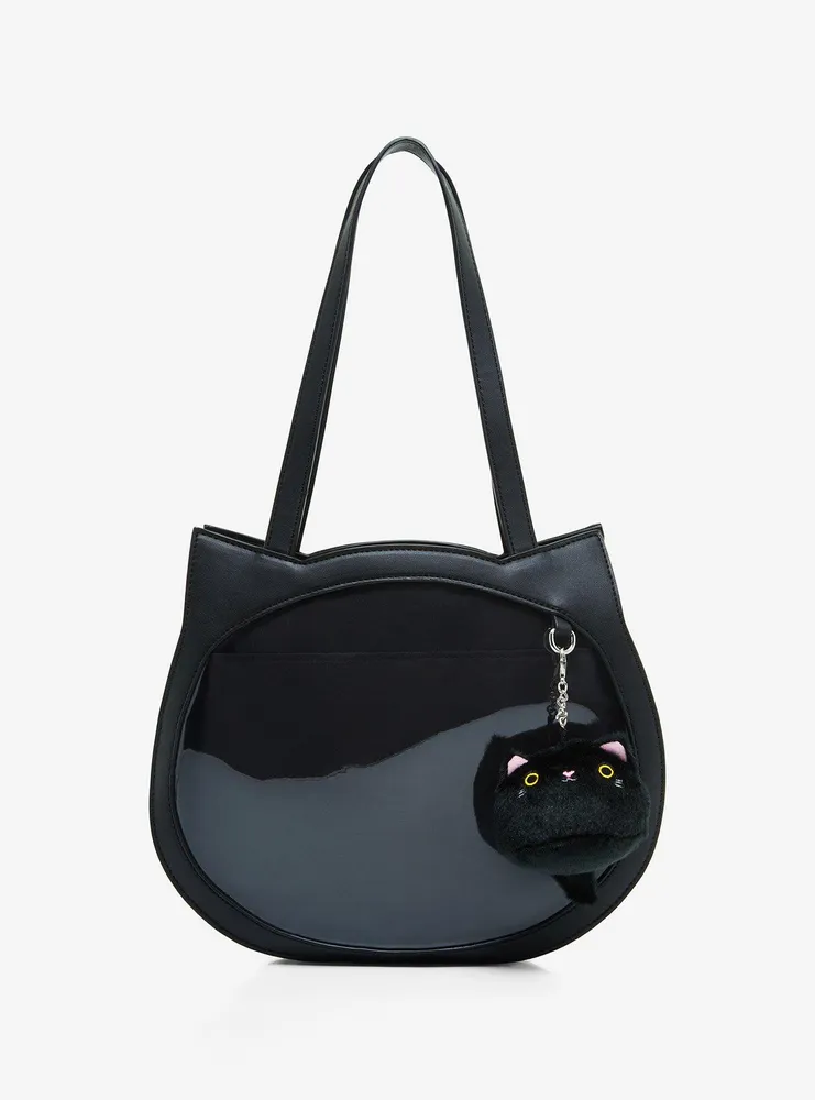 Hot Topic Black Cat Figural Tote Bag