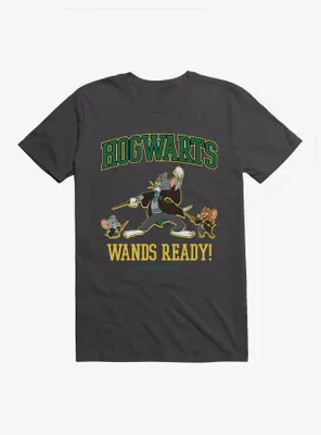 Tom & Jerry WB 100 Hogwarts Wands Ready! T-Shirt