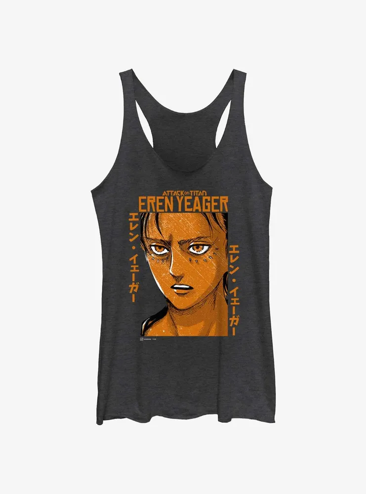 Attack on Titan Eren Yeager Portrait Womens Tank Top