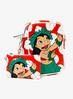 Disney Lilo & Stitch Lilo Hula Pose and Dress Print Crossbody Bag and Wallet