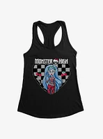 Monster High Ghoulia Yelps Checkerboard Heart Girls Tank